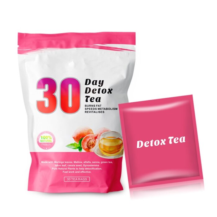 30 Days Detox Tea (Peach Flavor) 30 Bags/Bag - Image 2