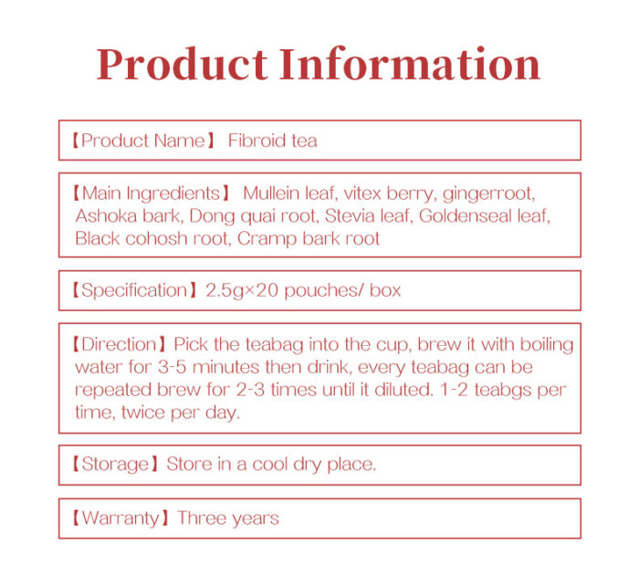 Fibroid Tea 20 Packs/Box - Image 4