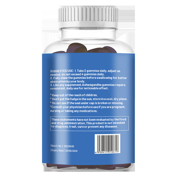 Ashwagandha Gummies 60 Tablets/Bottle - Image 5