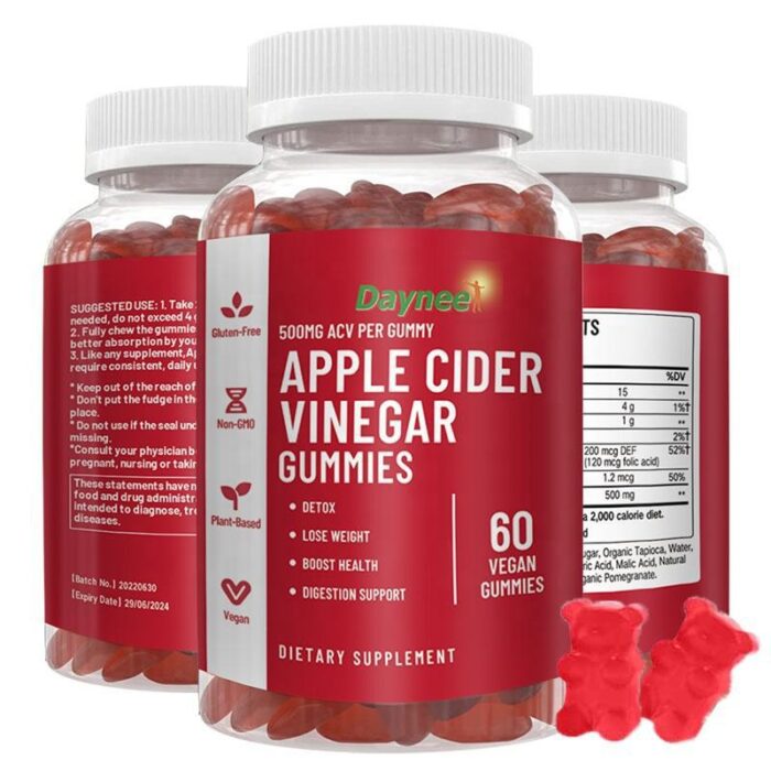 Apple Cider Vinegar Gummies 60 Tablets/Bottle - Image 3