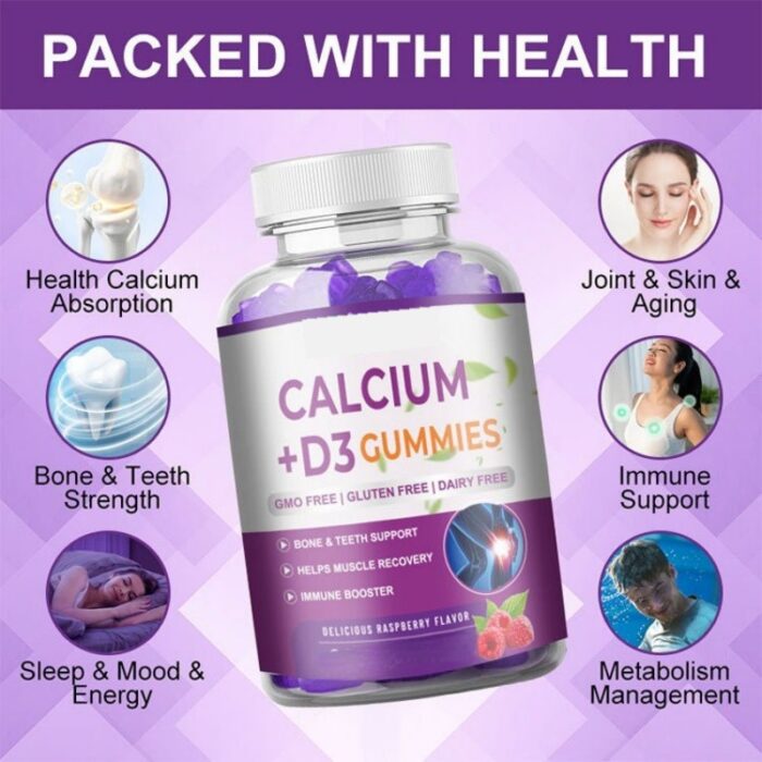 Calcium D3 Gummies 60 Tablets/Bottle - Image 2