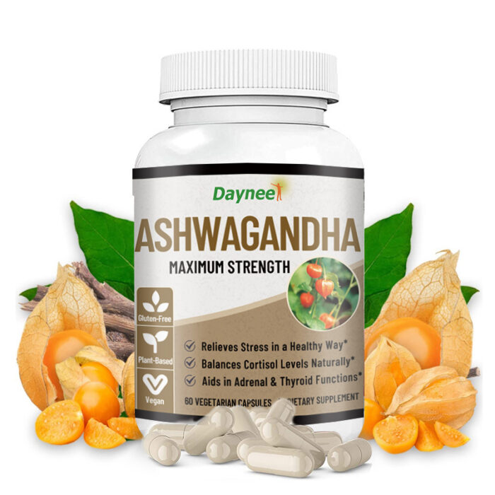 ASHWAGANDHA MAXIMUM STRENGTH Capsules 60/Bottle - Image 2