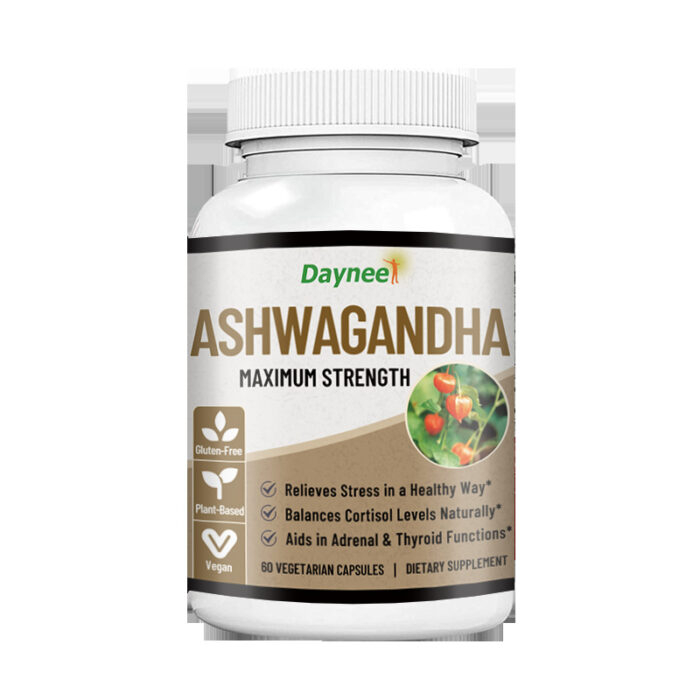 ASHWAGANDHA MAXIMUM STRENGTH Capsules 60/Bottle - Image 3