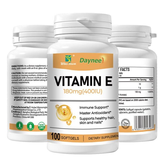 Vitamin E Softgel Capsules 100 Tablets/Bottle - Image 3