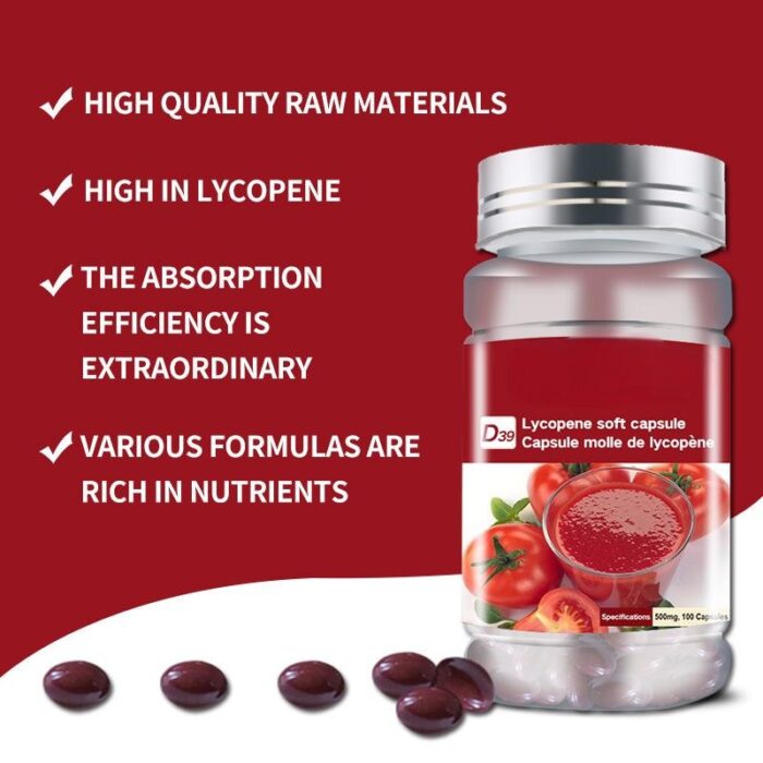 Lycopene Soft Capsules 100 Tablets/Bottle - Image 3