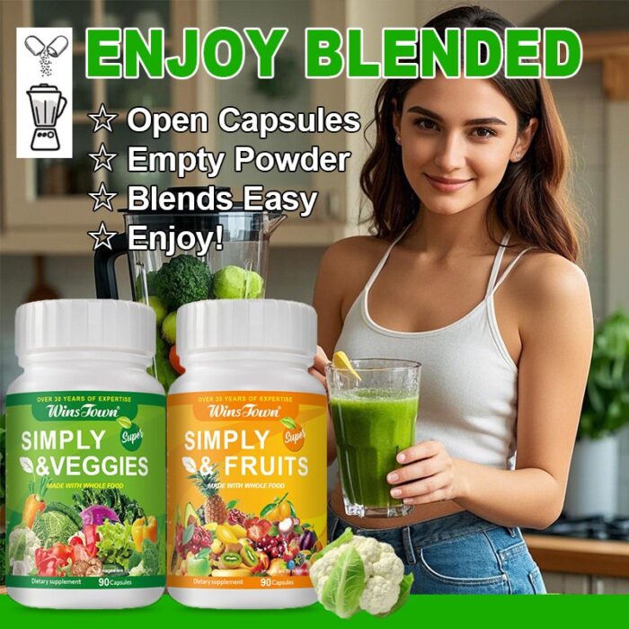 SIMPLY FRUITS SIMPLYD VEGGIES 90 pcs/bottle - Image 3