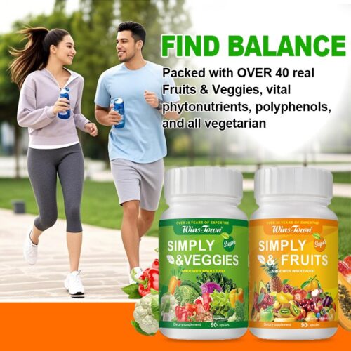 SIMPLY FRUITS SIMPLYD VEGGIES 90 pcs/bottle