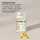 Vitamin D 3 100 Tablets/Bottle