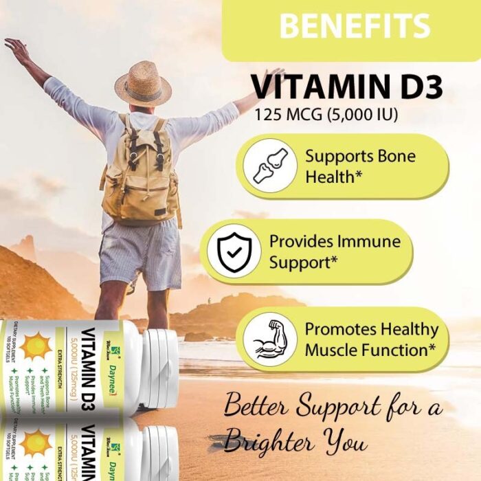 Vitamin D 3 100 Tablets/Bottle - Image 3