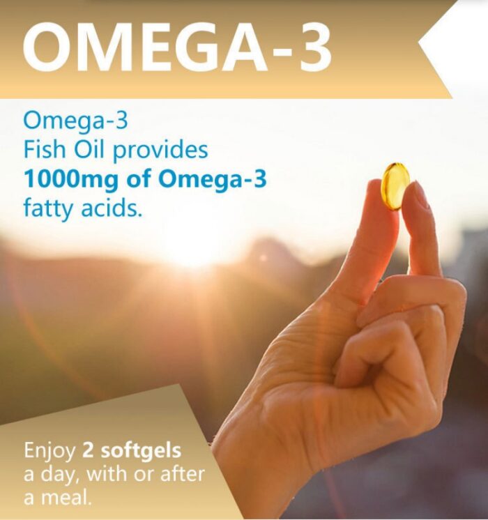 Omega 3 Fish Oil Softgels Capsules 100 Tablets/Bottle - Image 5