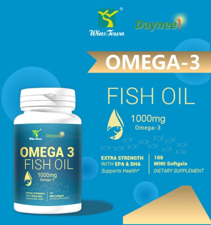 Omega 3 Fish Oil Softgels Capsules 100 Tablets/Bottle - Image 3