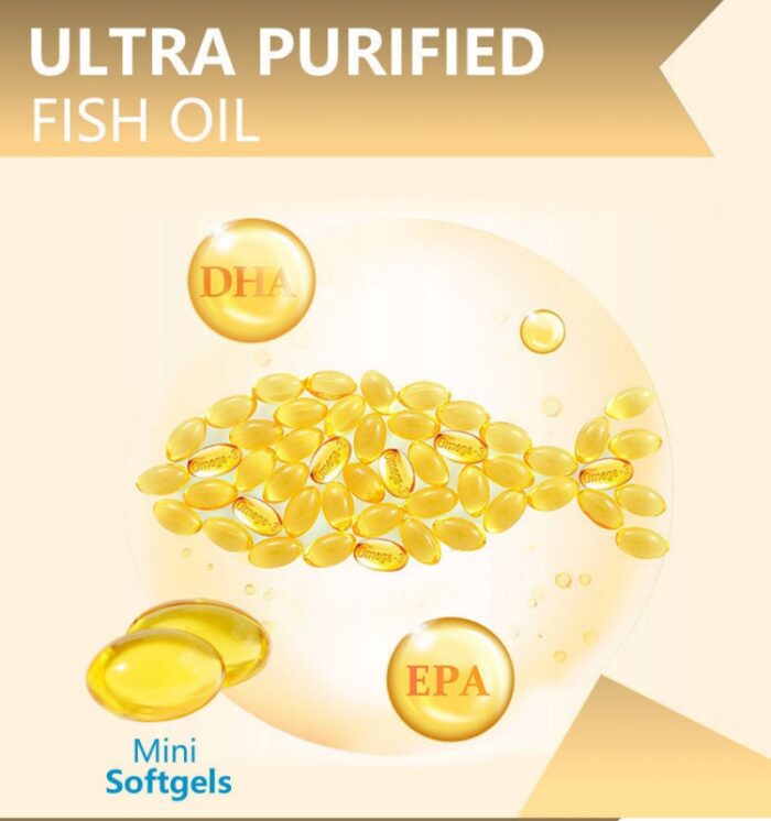 Omega 3 Fish Oil Softgels Capsules 100 Tablets/Bottle - Image 2