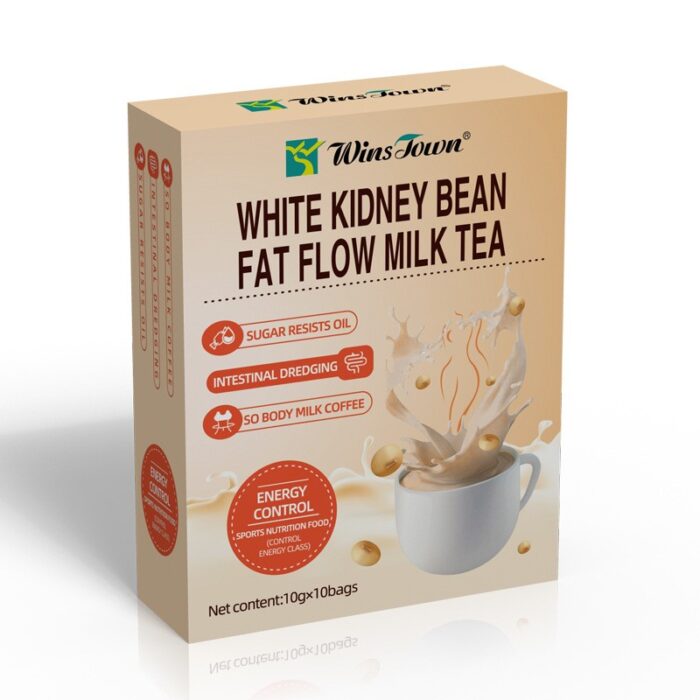 WHITE KIDNEY Bean Fat Flow Milk Tea 10 Pack/Box - Image 4