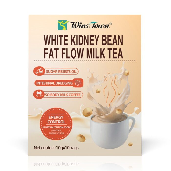 WHITE KIDNEY Bean Fat Flow Milk Tea 10 Pack/Box - Image 3