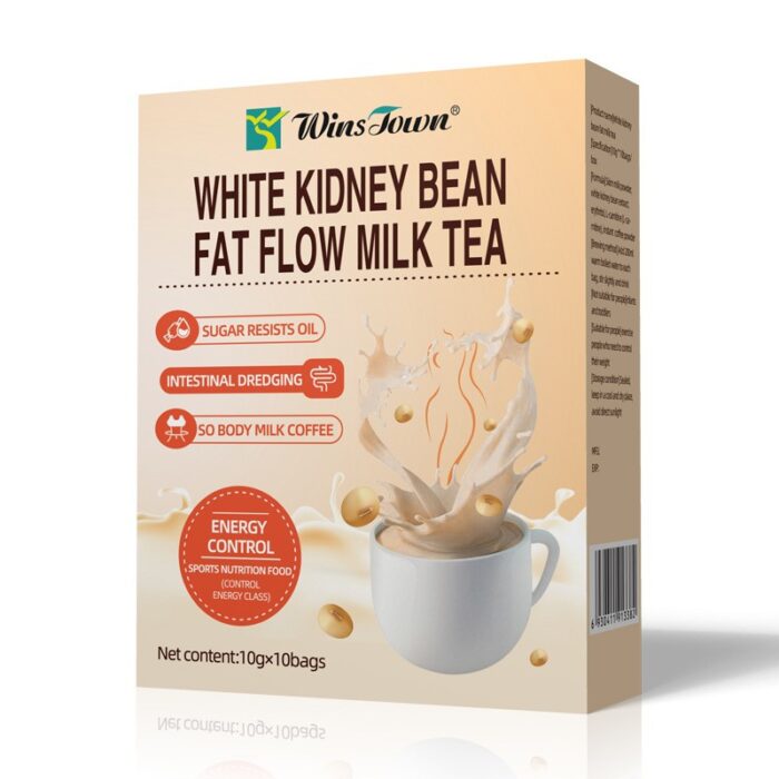 WHITE KIDNEY Bean Fat Flow Milk Tea 10 Pack/Box - Image 2